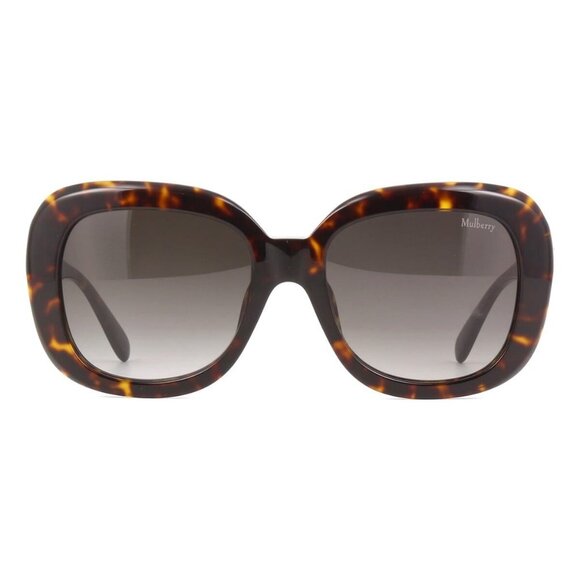 New MULBERRY Havana Square SML089 0743 Sunglasses Women - Picture 2 of 4